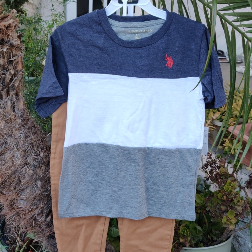 U.S. POLO ASSN.  Boy 3 Piece Set size 6;7 - Picture 2 of 14